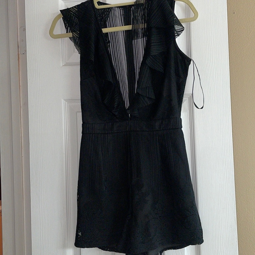 Missguided Black Lace Romper